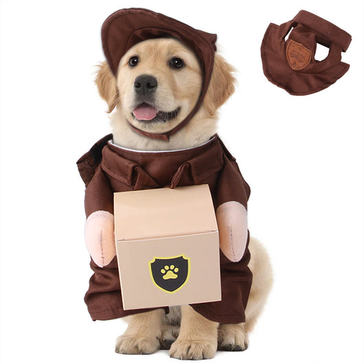Ropa Divertida para Mascotas - Disfraz Mensajero Courier