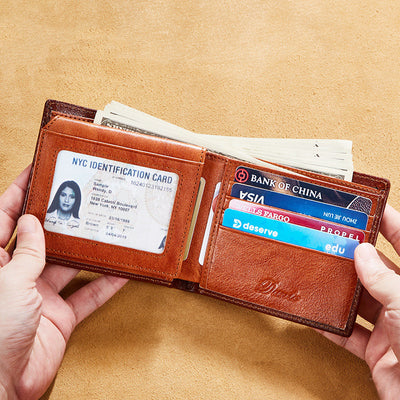 Billetera para Hombre de Cuero Genuino Primera Capa - Image 8
