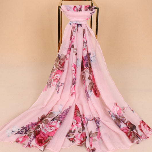 Pañuelo Gasa Balinés con Estampado Floral - Diseño Exclusivo - Image 7
