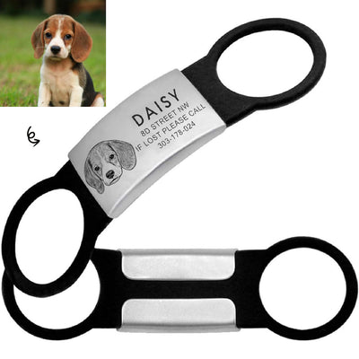 Collar para Perro con Campana y Placa de Identificación Personalizada con Foto - Image 4