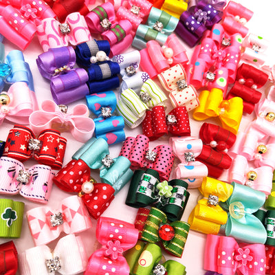 Accesorios para el Cabello de Mascotas con Moño Floral - Image 12