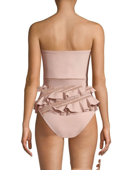 Traje de Baño Enterizo con Encaje - Diseño Moldeador que Disimula la Panza - Image 8