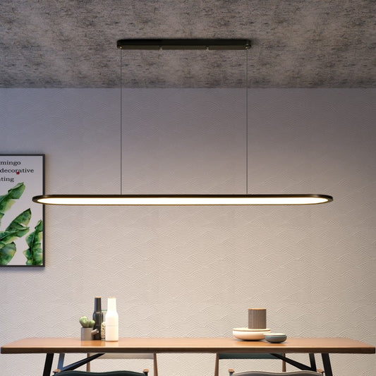 Lámpara LED Lineal Moderna para Oficina y Restaurante - Image 2
