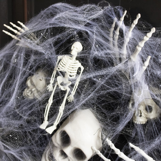 Guirnalda de Calaveras de Malla Negra para Decoración de Halloween - Image 15