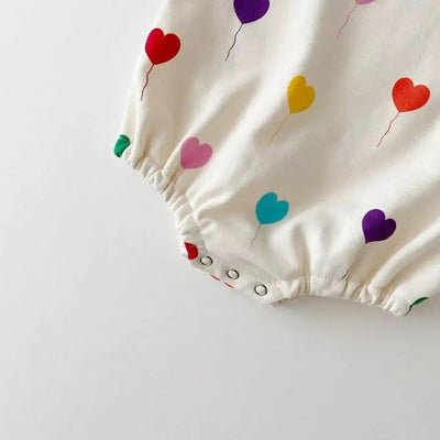 Pijama Enterizo Coreano para Bebé con Estampado de Amor - Image 2
