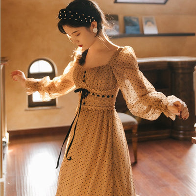 Vestido Hada Lunares Retro con Malla - Image 5