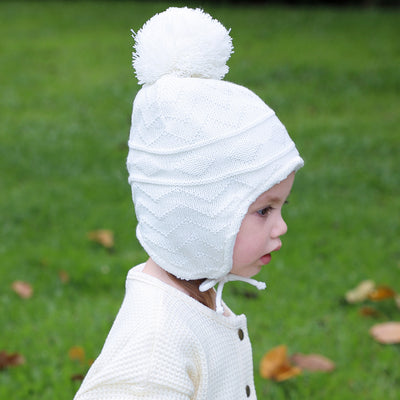 Conjunto de Gorro con Orejeras y Guantes de Lana para Niños en Color Sólido - Image 28
