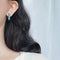 Aretes Retro Oro Rosado con Diseño Tallado