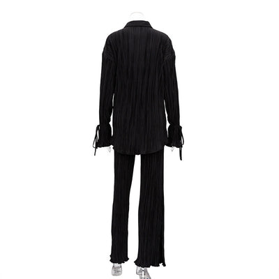 Conjunto Dos Piezas: Blusa Manga Acampanada y Pantalón Pierna Ancha - Image 22
