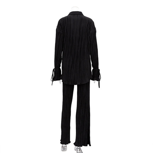 Conjunto Dos Piezas: Blusa Manga Acampanada y Pantalón Pierna Ancha - Image 22