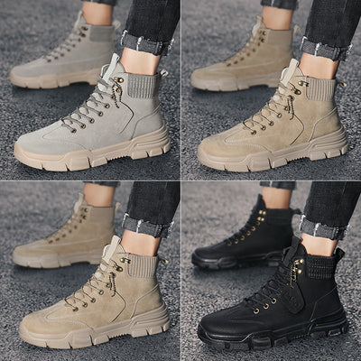 Botas Martin de Cuero Piel Alta con Herramientas Británicas para Hombre - Image 2