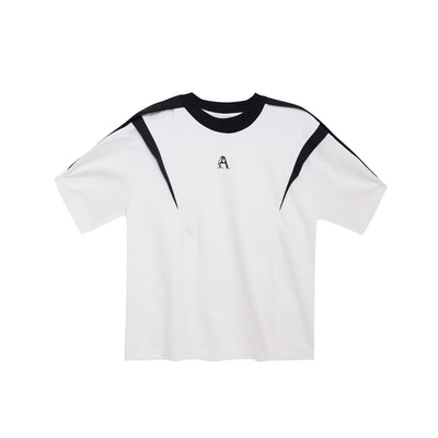 Camiseta Oversize de Verano con Textura Deconstruida y Corte Asimétrico - Image 4