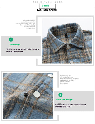 Camisa Casual a Cuadros Estilo Retro Americano para Hombre - Image 14