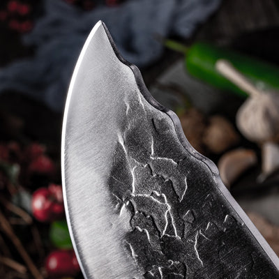 Cuchillo de Cocina Antiguo Forjado a Mano de Longquan para Chef Casero - Image 3