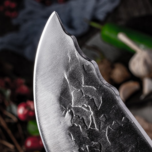 Cuchillo de Cocina Antiguo Forjado a Mano de Longquan para Chef Casero - Image 3