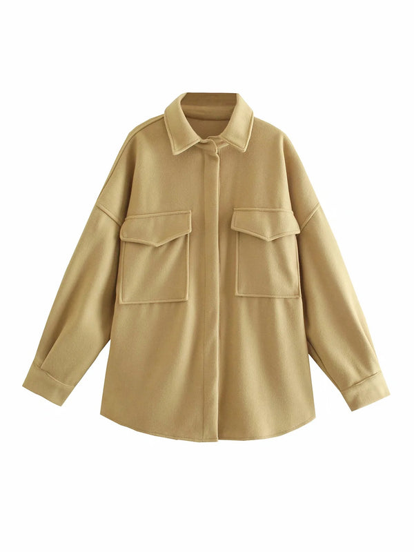 Camisa Boyfriend Suelta con Solapa - Estilo Desenfadado - Image 3