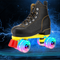 Patines de Cuatro Ruedas Dobles Profesionales con Luces LED
