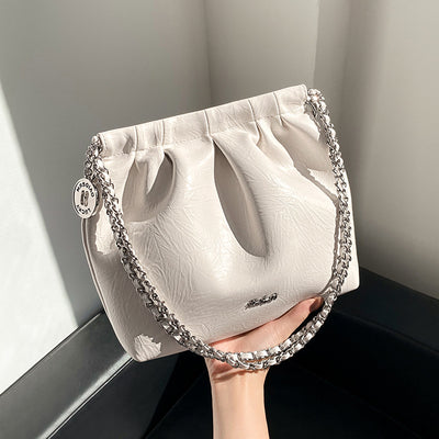 Bolsa de Hombro Tipo Cubo de Gran Capacidad con Cadena