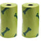 1 Rollo Bolsa De Basura Con Forma De Hueso Verde Convencional