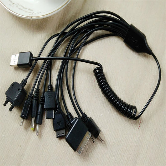 Cable de Carga Multifunción 10 en 1 para Celular