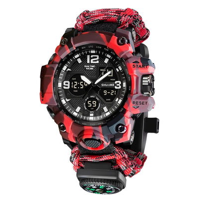 Reloj Deportivo Multifunción con Brújula, Termómetro y Silbato de Emergencia - Image 2