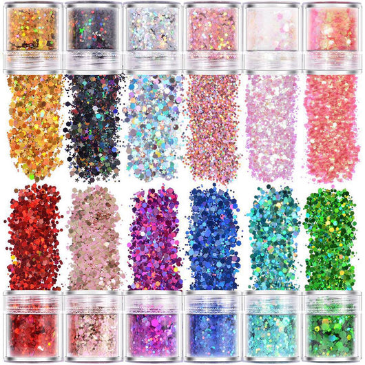 Lentejuelas Láser Pentágono para Uñas - Brillos de Joyería Profesional - Image 20