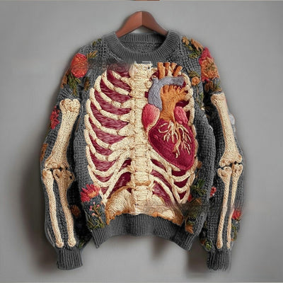 Suéter Casual de Cuello Redondo con Impresión 3D Digital - Image 10