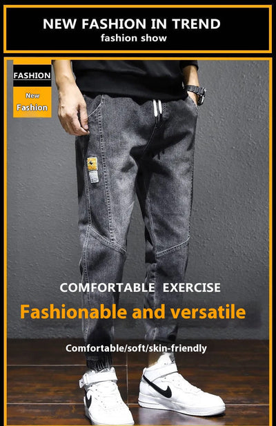 Pantalones Cargo Holgados con Tobillera para Hombre - Estilo Harlan Cropped - Image 9