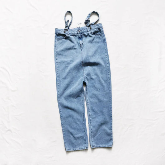 Jeans Anchos de Cintura Alta Estilo Coreano con Tiras - Image 24