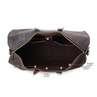 Bolsa Mensajero de Cuero Genuino para Hombre - Viajero Premium - Image 8