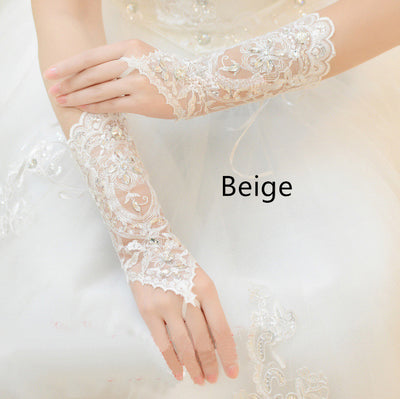 Guantes Largos Sin Dedos para Novia - Diseño Elegante con Correas - Image 6