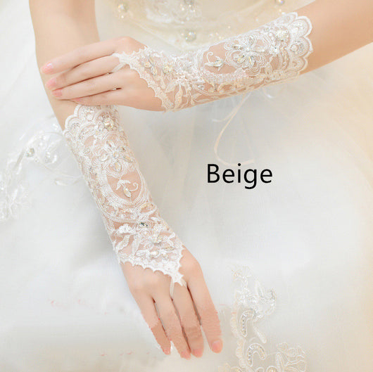 Guantes Largos Sin Dedos para Novia - Diseño Elegante con Correas - Image 6