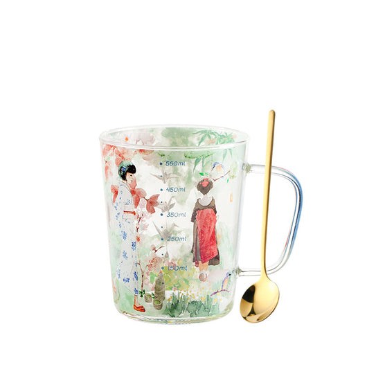 Taza de Vidrio Borosilicato Japonesa de Gran Capacidad con Cuchara Graduada - Image 16