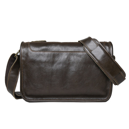 Bolsa Bandolera de Cuero Genuino para Hombre Hecha a Mano - Image 5
