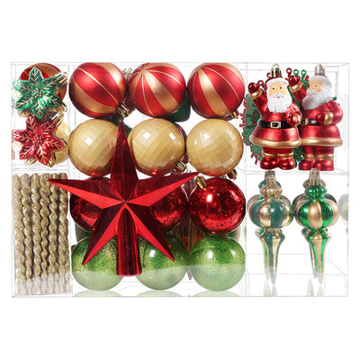 Set de 88 Bolas Navideñas Decorativas de Formas Especiales - Image 5