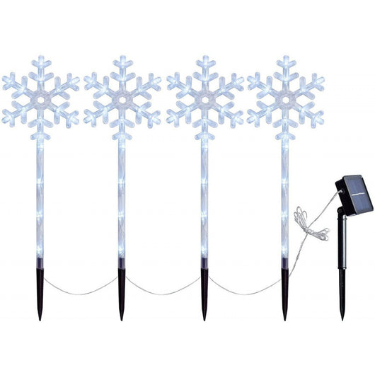 Luces Solares Decorativas LED para Jardín - Diseño Copo de Nieve - Image 8