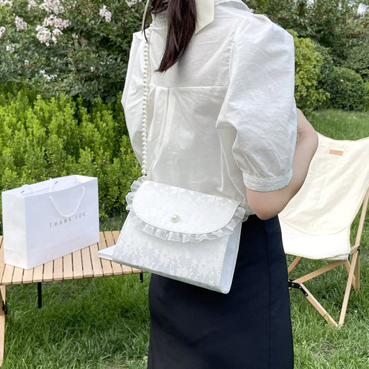 Bolso de Cadena de Perlas para Influencers - Estilo Verano