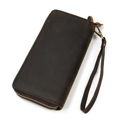 Cartera Doble de Cuero Vintage para Hombre - Image 3