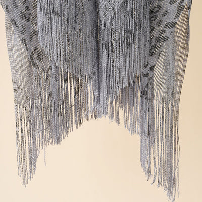 Chal Estola Leopardo con Borlas - Diseño Elegante y Versátil - Image 22