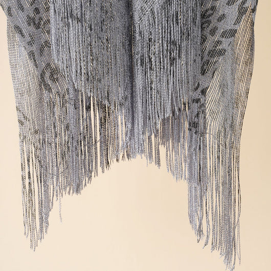 Chal Estola Leopardo con Borlas - Diseño Elegante y Versátil - Image 22