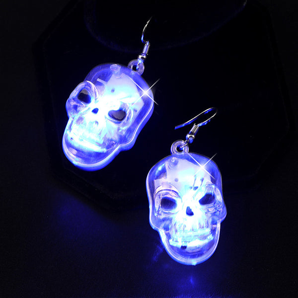 Aretes LED Luminosos Temática Halloween - Diseño Calabaza y Fantasma