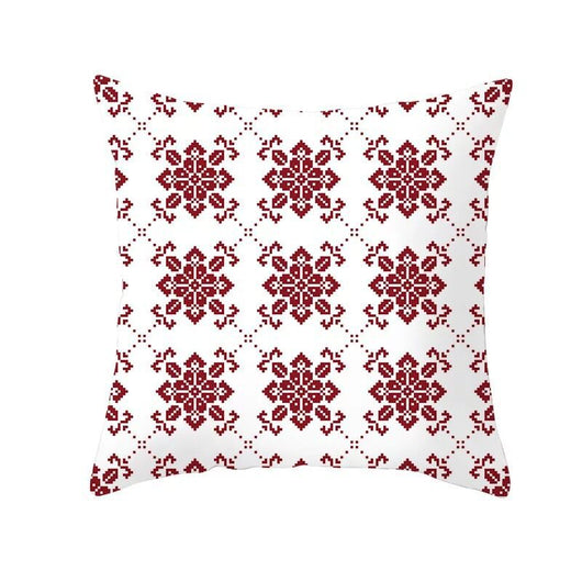 Funda de Almohada Navideña Cuadros Rojo Clásico - Image 28