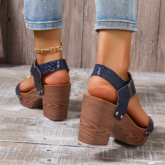Sandalias de Tacón Alto con Tira y Punta Abierta - Image 4