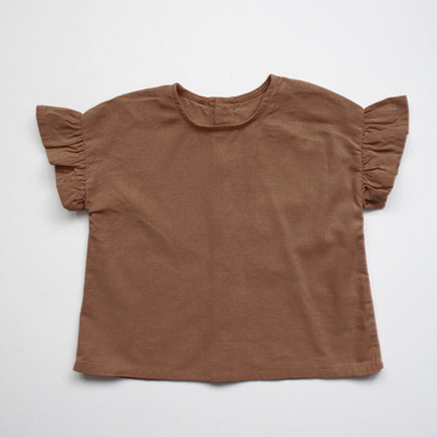 Conjunto Infantil de Algodón y Lino con Volantes - Camiseta Suelta y Casual - Image 21