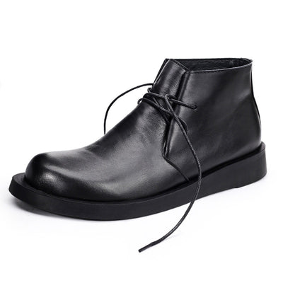 Botas Martin de Cuero para Hombre con Suela Gruesa y Caña Media - Image 4