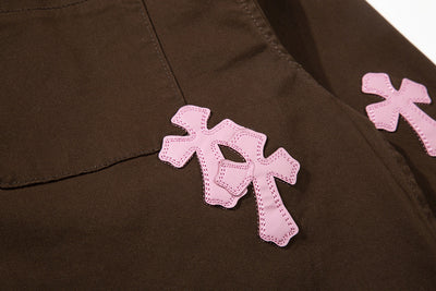 Camisa Casual de Manga Larga con Parches de Cuero - Image 5