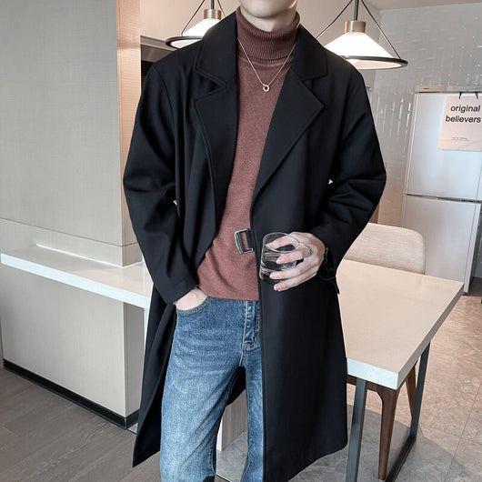 Cortavientos Hombre Largo Casual Liso Corte Relajado - Image 10