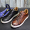 Zapatos Casuales de Cuero con Grabado en Relieve para Hombre