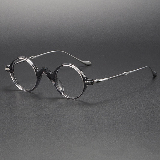 Gafas Retro de Titanio Puro para Rostros Pequeños con Opción de Lentes Graduadas - Image 2