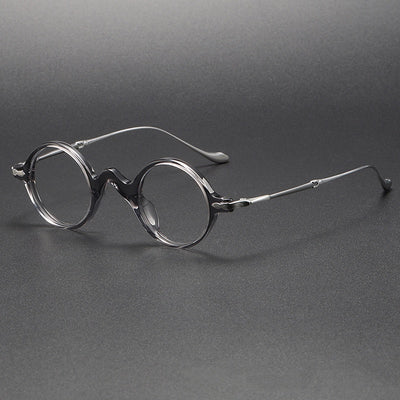 Gafas Retro de Titanio Puro para Rostros Pequeños con Opción de Lentes Graduadas - Image 2